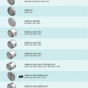 End plugs for hydraulic cylinders
