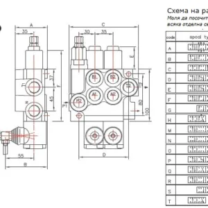 Manual distributor P40